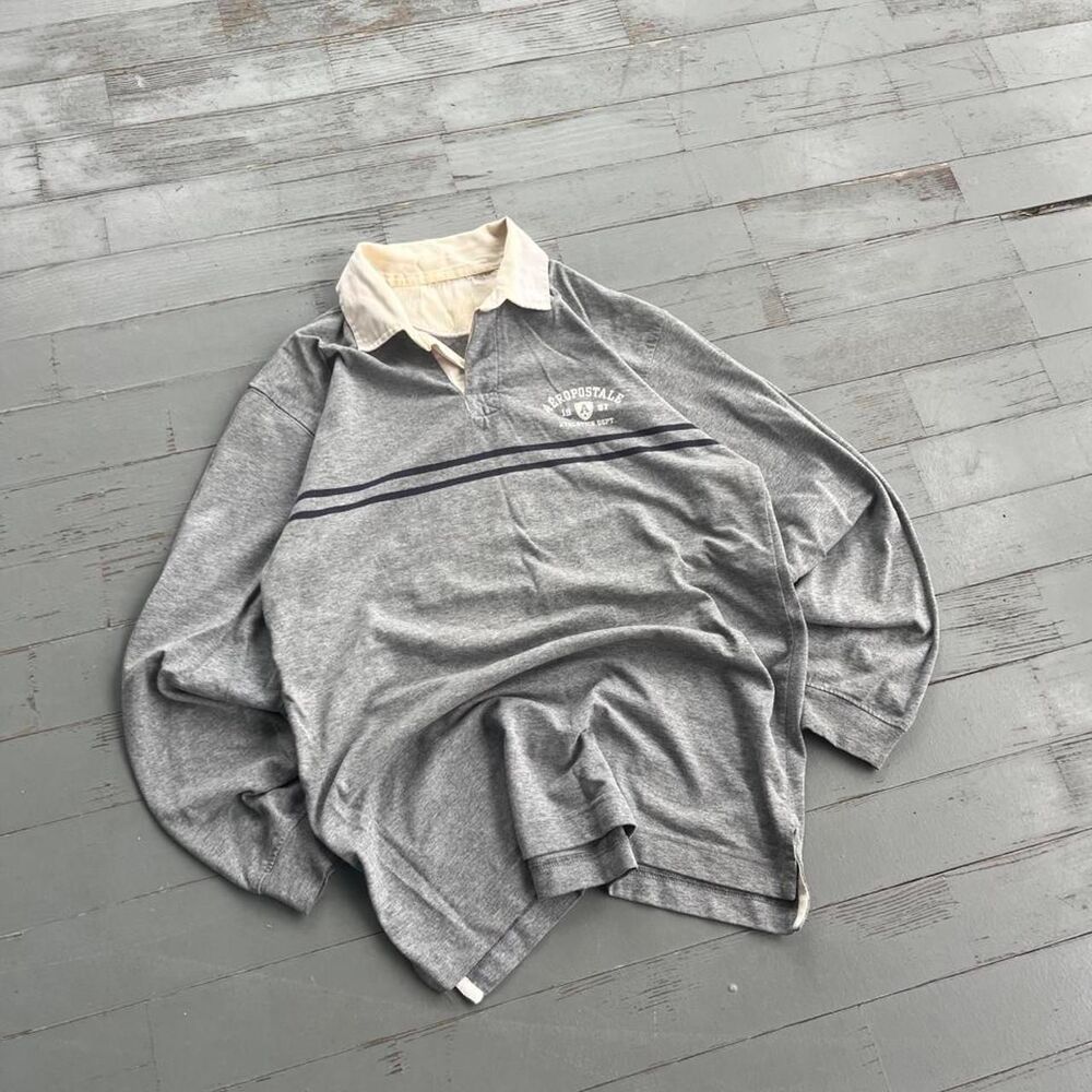 Aeropostale Streetwear Y2K Rugby Polo Longsleeve